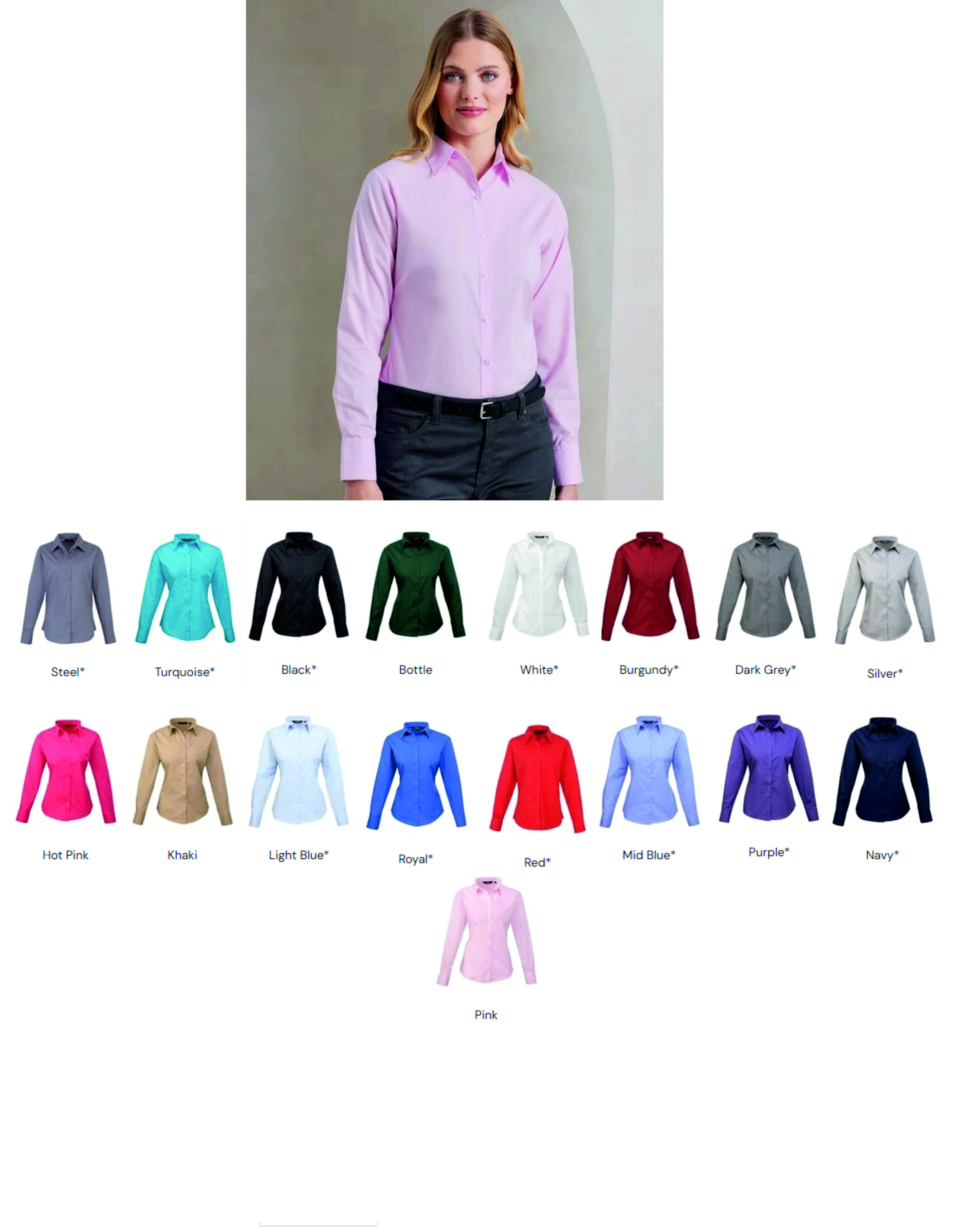 Premier PR200 long sleeve formal shirt  Premier PR200 long sleeve formal shirt